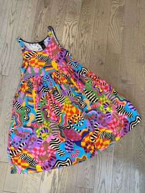 Nooworks Multicolor Geometric Print Dress